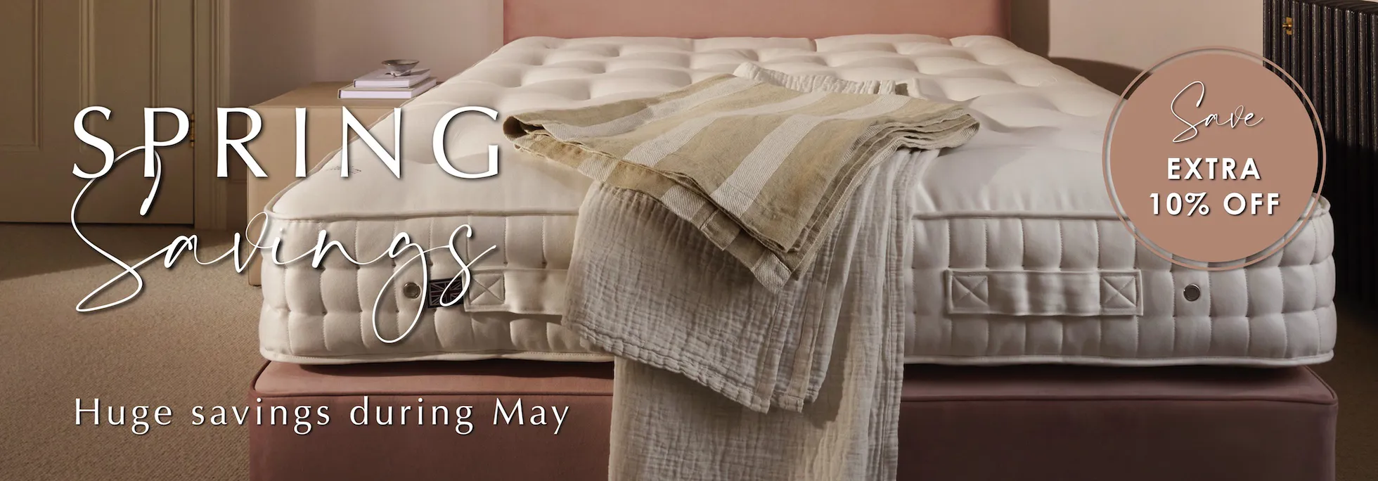 Spring savings event - huge savings at The Bed Specialist in May